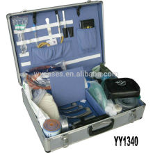 high quality&portable aluminum medical carrying cases with 2 locks